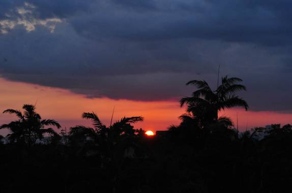 Pôr-do-sol em Key Biscayne, na Flórida - Estados Unidos
